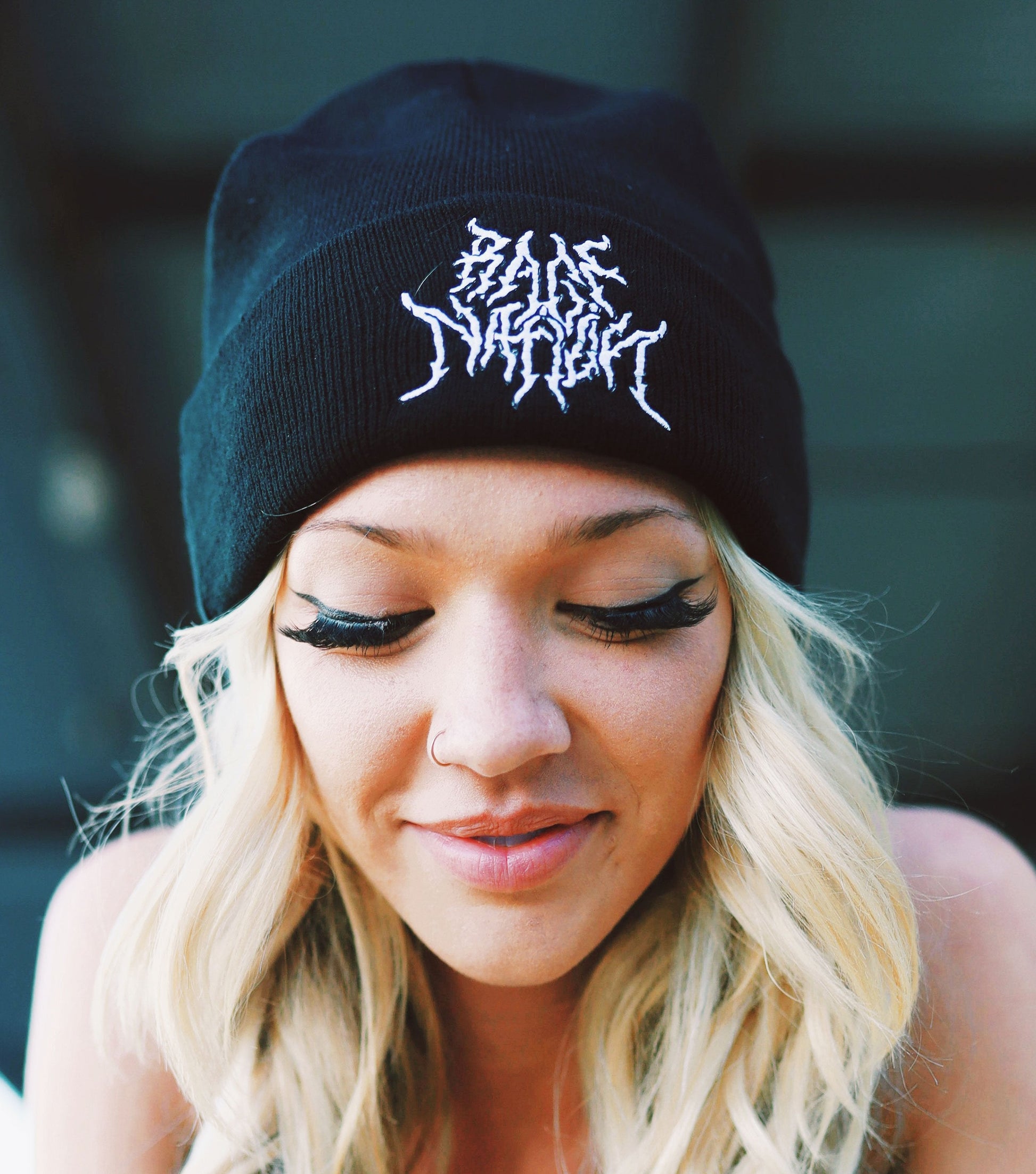 END THE HATE V1 • Metal Logo Knit Beanie - Concordia Style Boutique