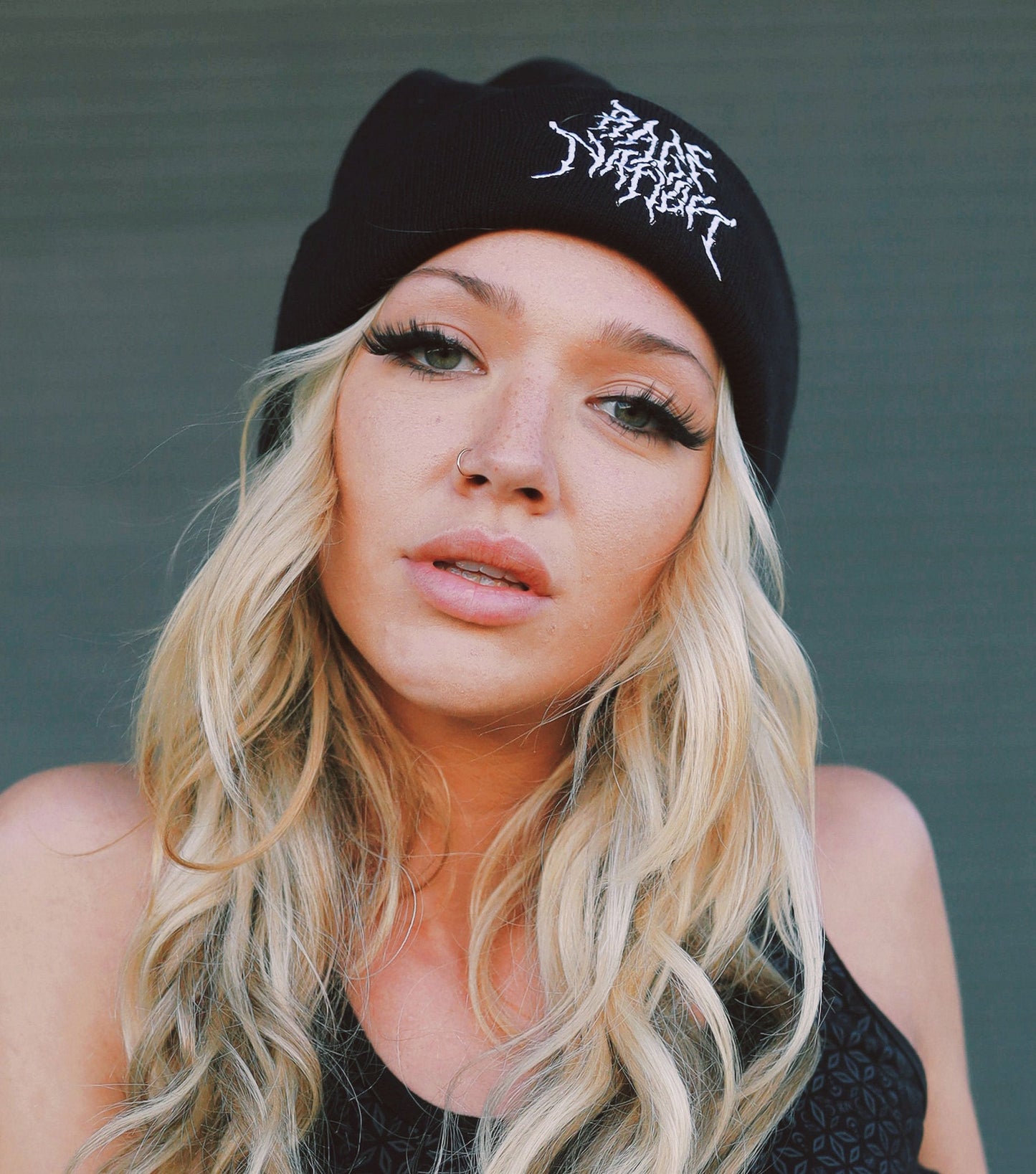 END THE HATE V1 • Metal Logo Knit Beanie - Concordia Style Boutique