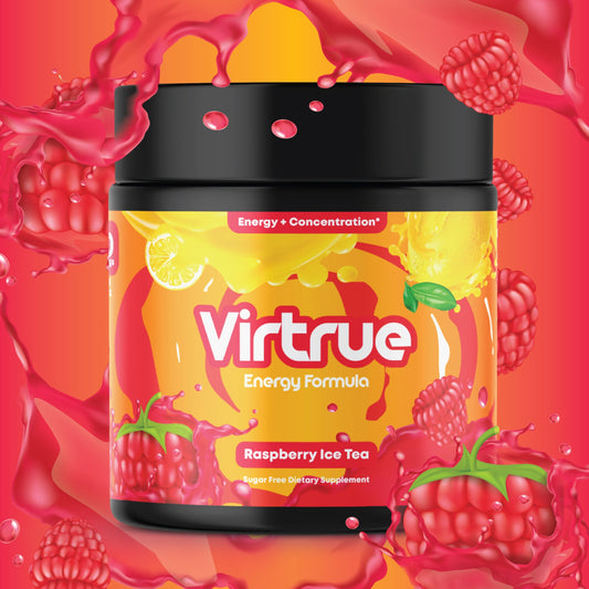 Raspberry Iced Tea Pre-Workout Energy Powder + Focus Boost & Hydration | Sugar Free - Concordia Style Boutique