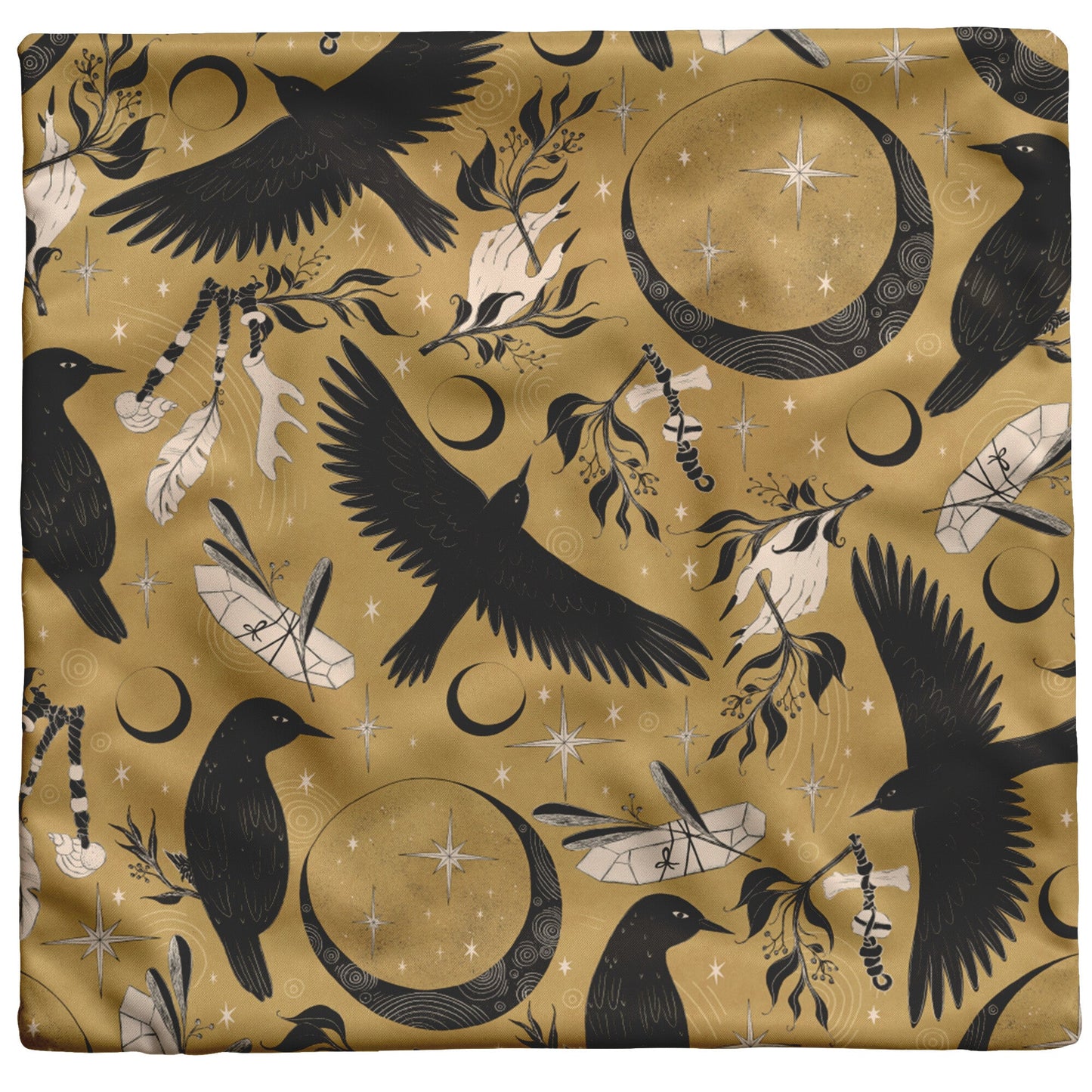 "Raven Moon" Throw Pillow