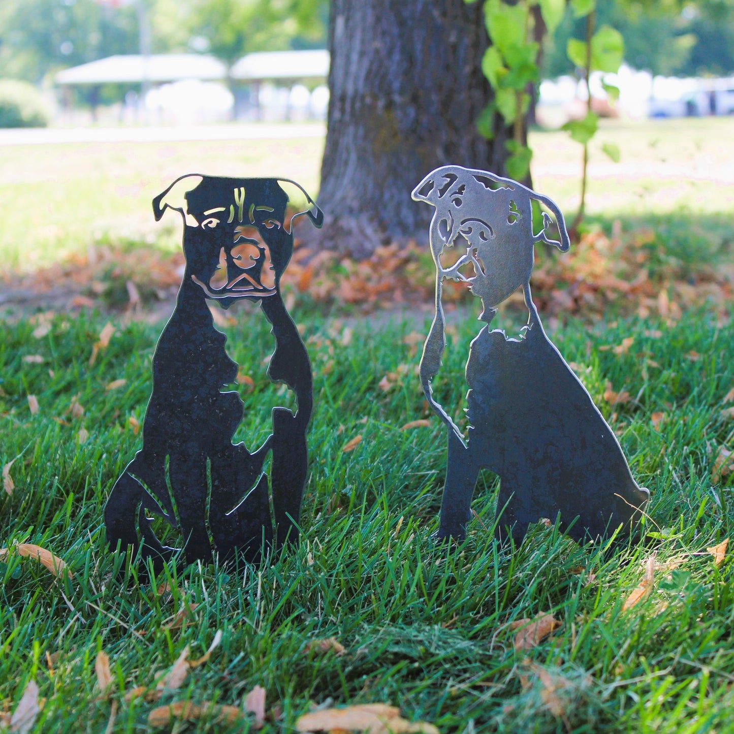American Staffordshire Terrier Metal Art – Handcrafted Dog Décor