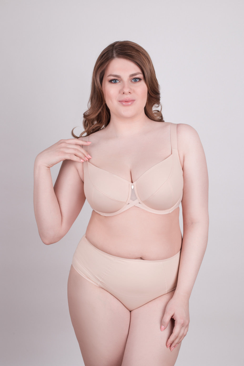 Bra Milavitsa 115910 - Elastic Knit, Underwired, Triple Diagonal Segment Cups - Concordia Style Boutique