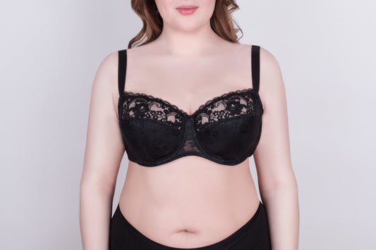 Bra Milavitsa 116180 - Lace Balconette with Cotton Cups - Concordia Style Boutique