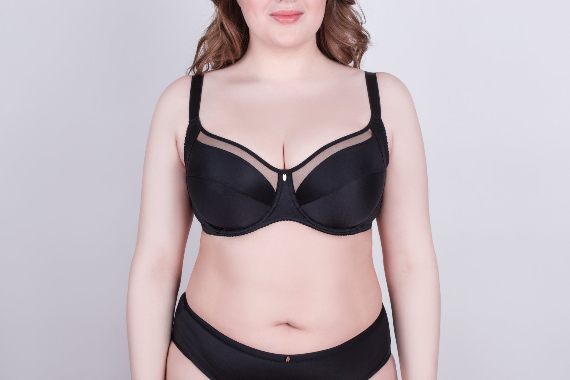 Bra Milavitsa 120150 - Underwired, Mesh Insert, Wide Straps - Concordia Style Boutique