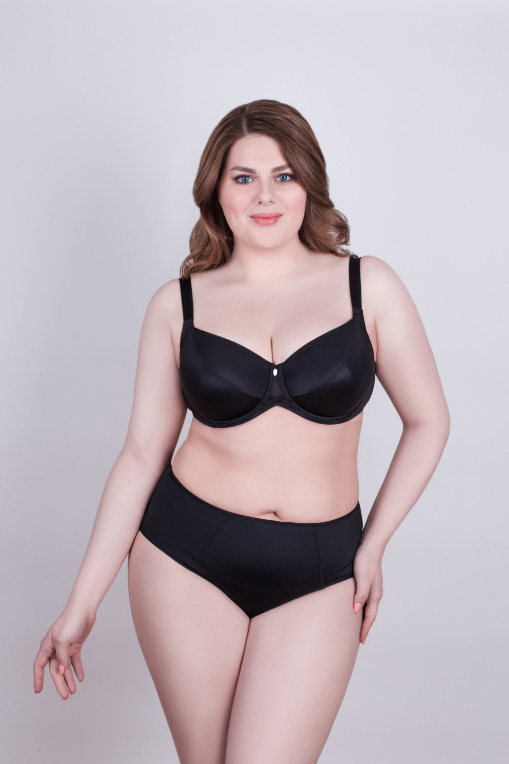 Bra Milavitsa 115910 - Elastic Knit, Underwired, Triple Diagonal Segment Cups - Concordia Style Boutique