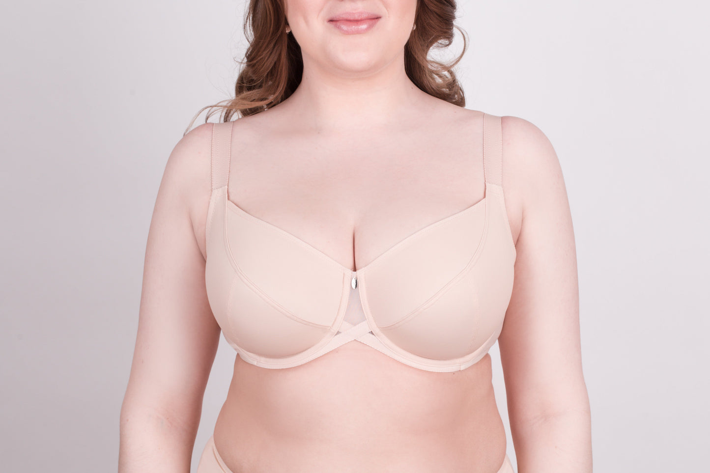 Bra Milavitsa 115910 - Elastic Knit, Underwired, Triple Diagonal Segment Cups - Concordia Style Boutique