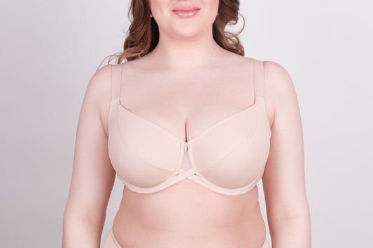 Bra Milavitsa 115910 - Elastic Knit, Underwired, Triple Diagonal Segment Cups - Concordia Style Boutique