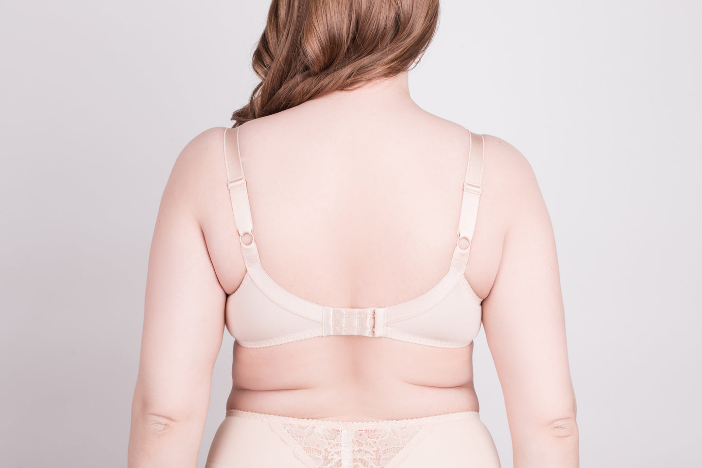 Bra Milavitsa 120151 - Elastic & Lace, Double-Segment Cups, Wide Straps - Concordia Style Boutique