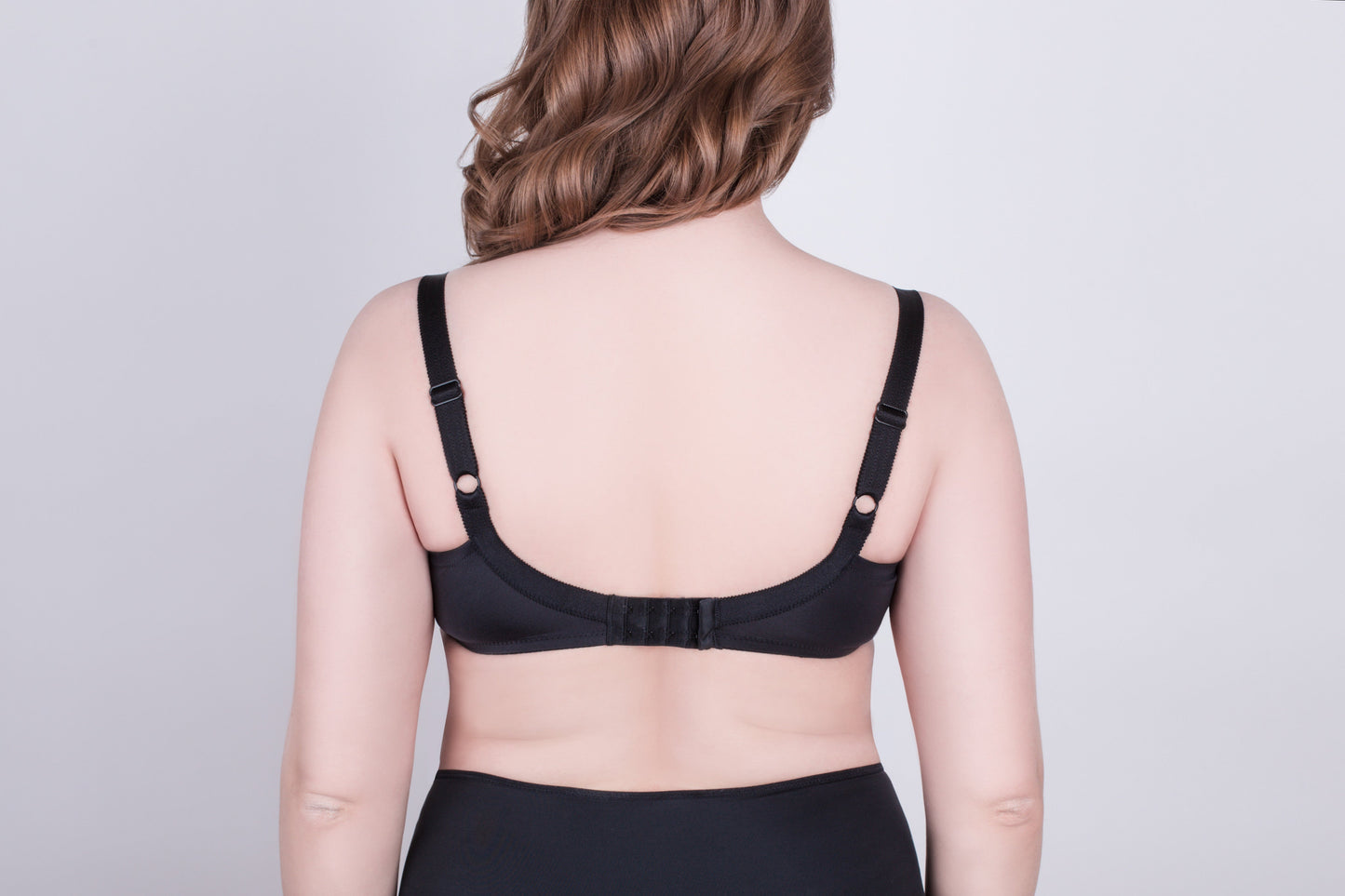 Bra Milavitsa 115910 - Elastic Knit, Underwired, Triple Diagonal Segment Cups - Concordia Style Boutique