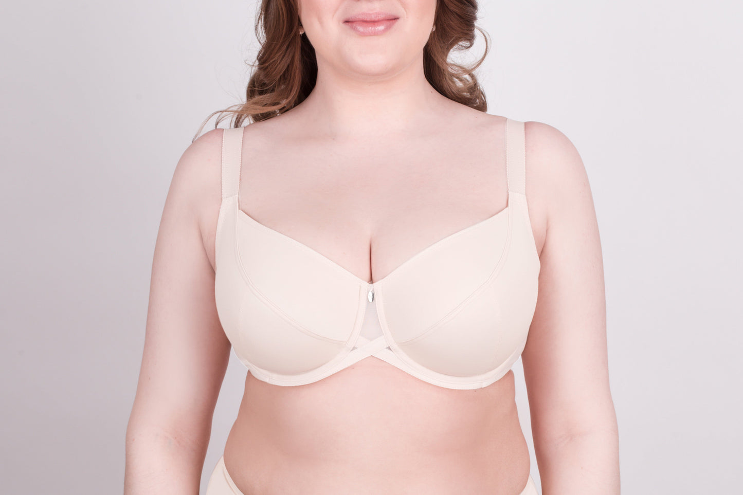 Bra Milavitsa 115910 - Elastic Knit, Underwired, Triple Diagonal Segment Cups - Concordia Style Boutique