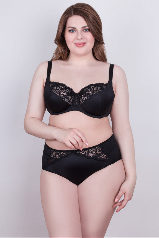 Bra Milavitsa 112830 - Elastic Lace, Underwired with Triple Segment Cups - Concordia Style Boutique