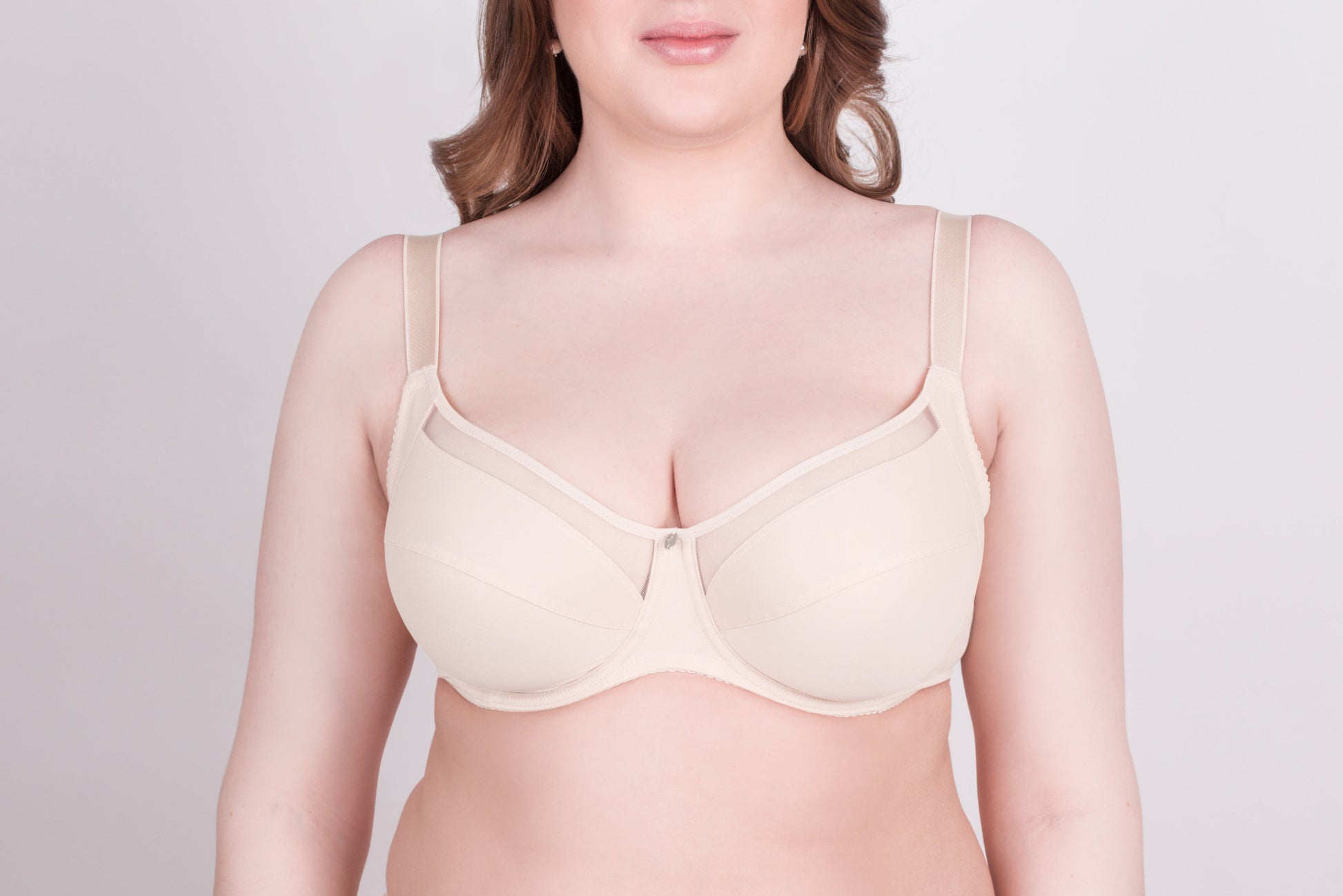 Bra Milavitsa 120150 - Underwired, Mesh Insert, Wide Straps - Concordia Style Boutique