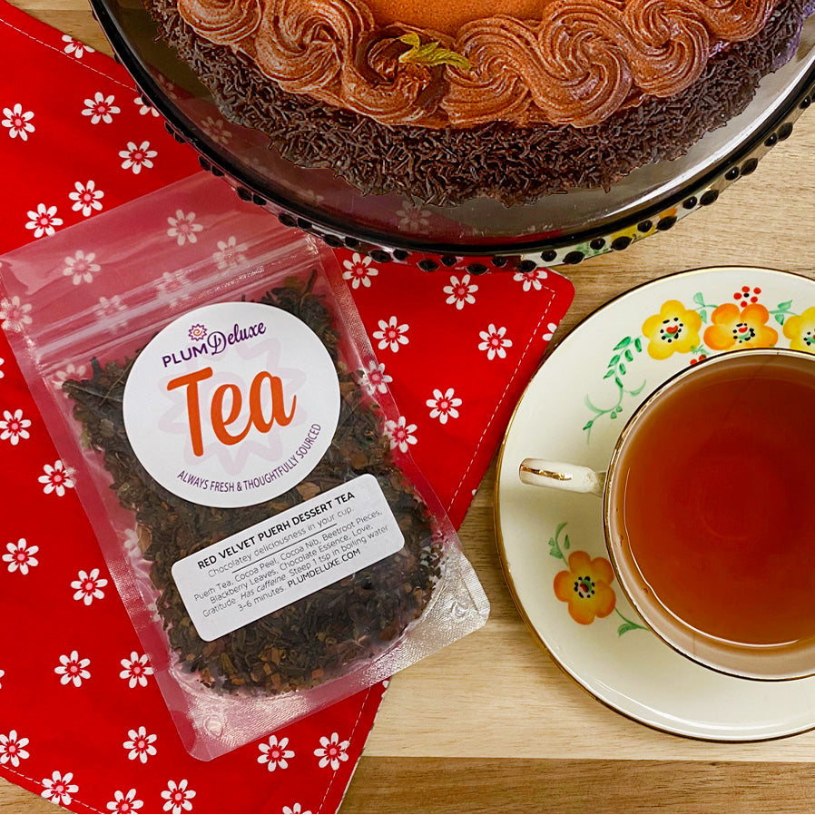 Red Velvet Chocolate Puerh Dessert Tea - Concordia Style Boutique