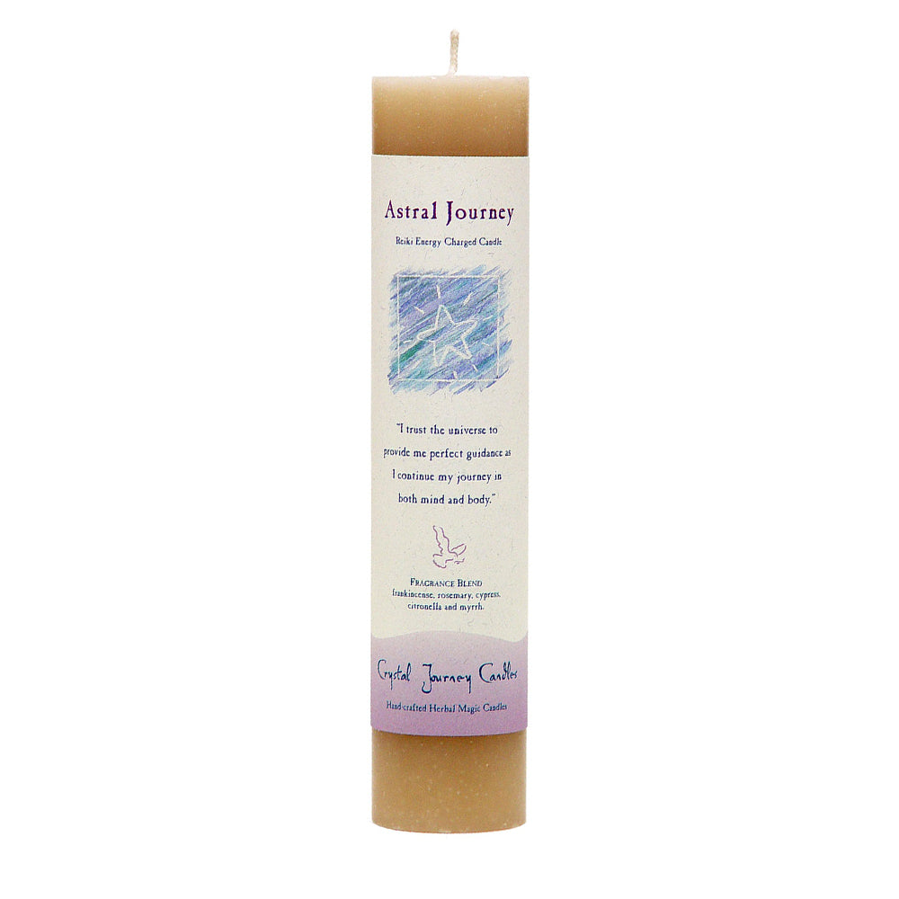 Reiki Herbal Pillar Candle Astral Journey - Concordia Style Boutique