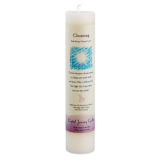 Reiki Herbal Pillar Candle Cleansing - Concordia Style Boutique