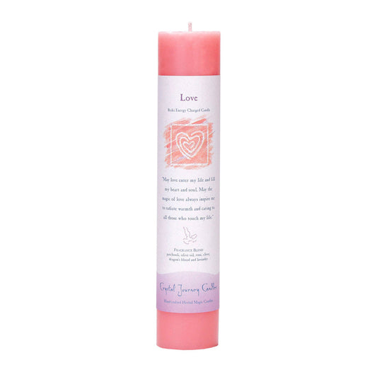 Reiki Herbal Pillar Candle Love - Concordia Style Boutique