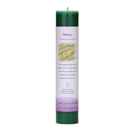 Reiki Herbal Pillar Candle Money - Concordia Style Boutique