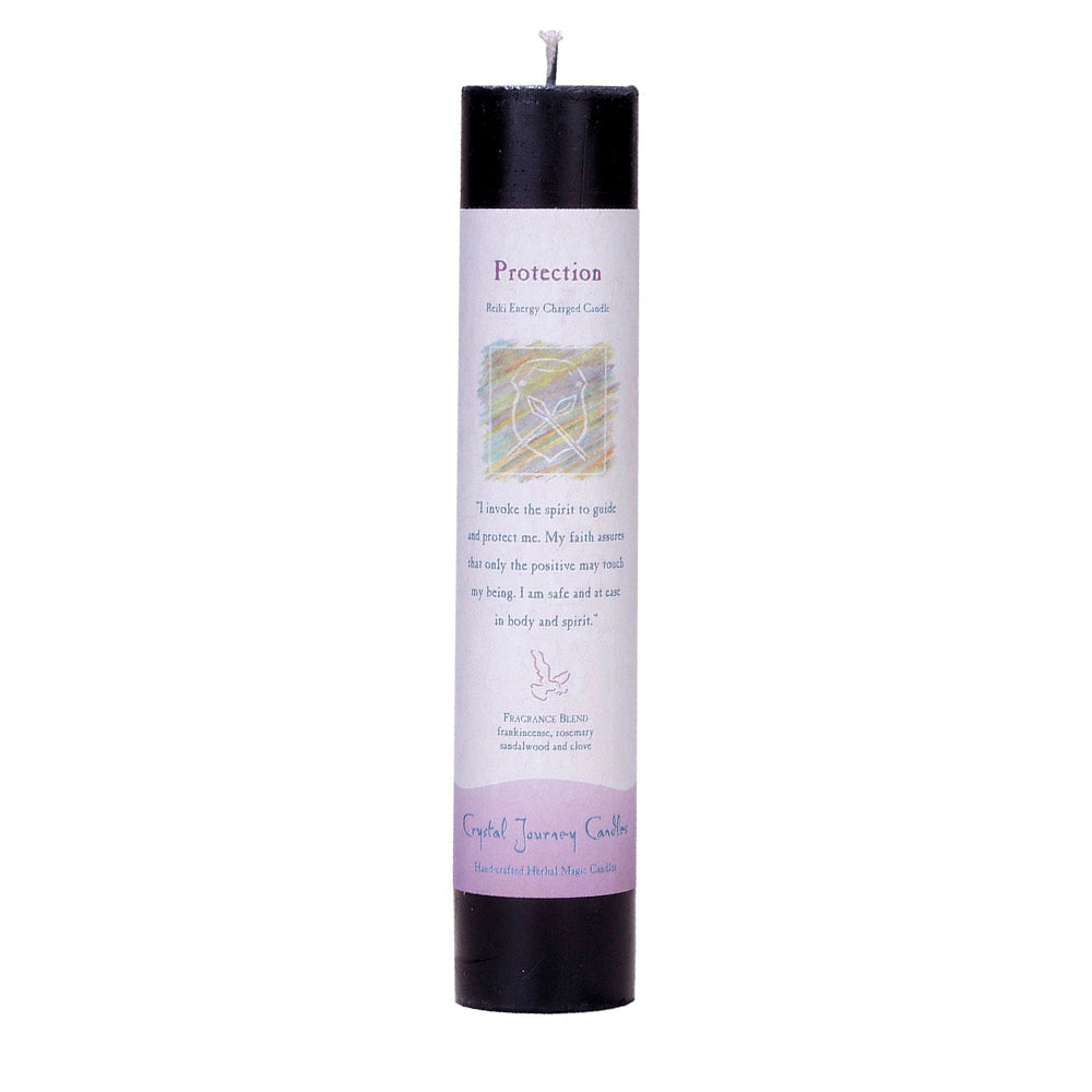 Reiki Herbal Pillar Candle Protection - Concordia Style Boutique