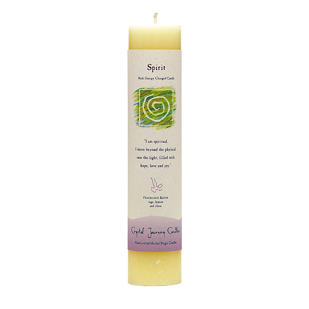 Reiki Herbal Pillar Candle Spirit - Concordia Style Boutique