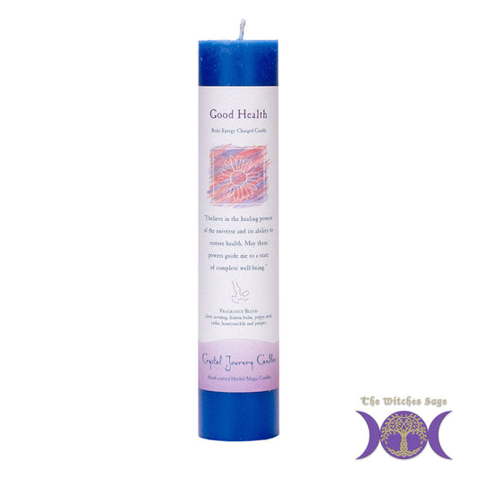 Reiki Herbal Pillar Candle Good Health - Concordia Style Boutique