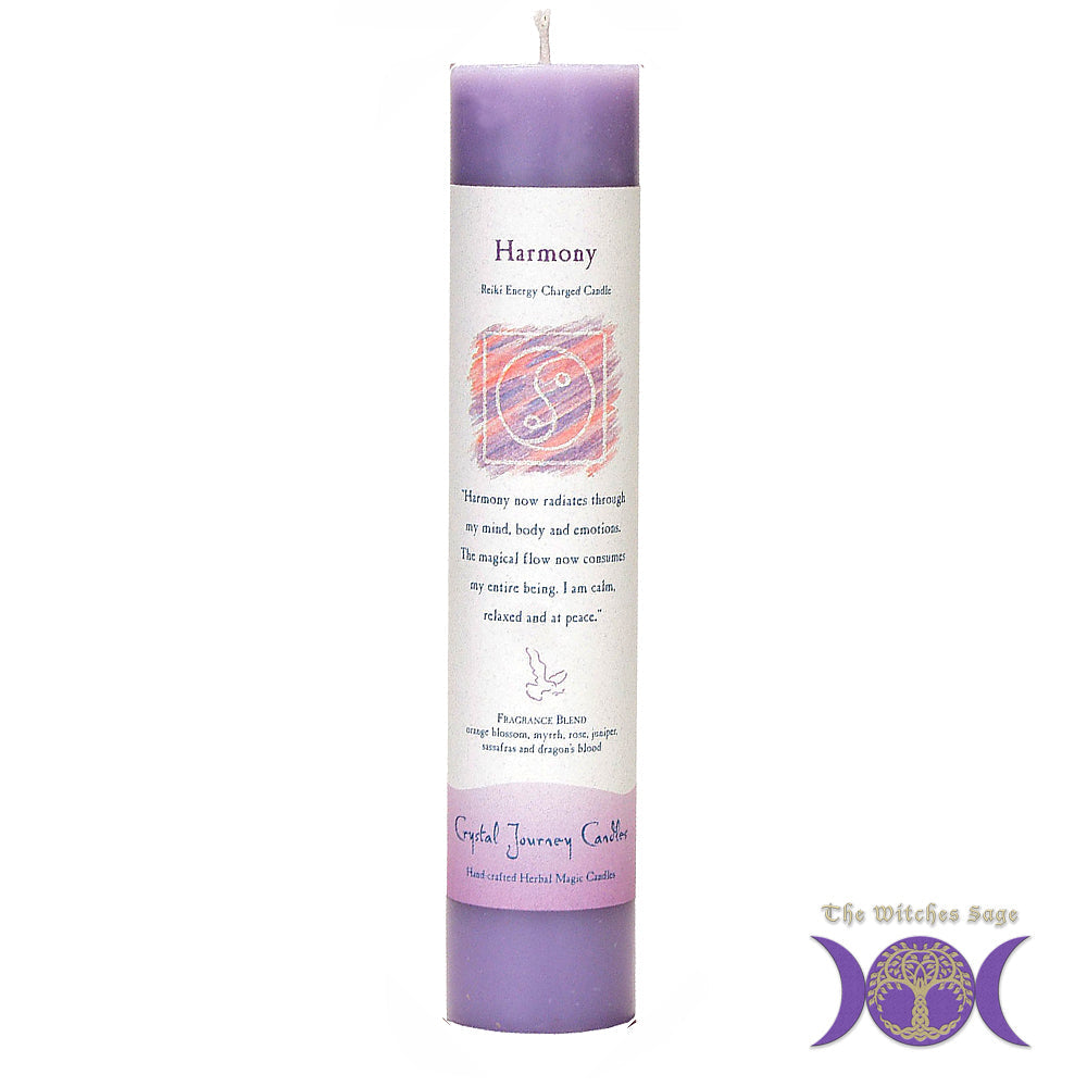 Reiki Herbal Pillar Candle Harmony - Concordia Style Boutique