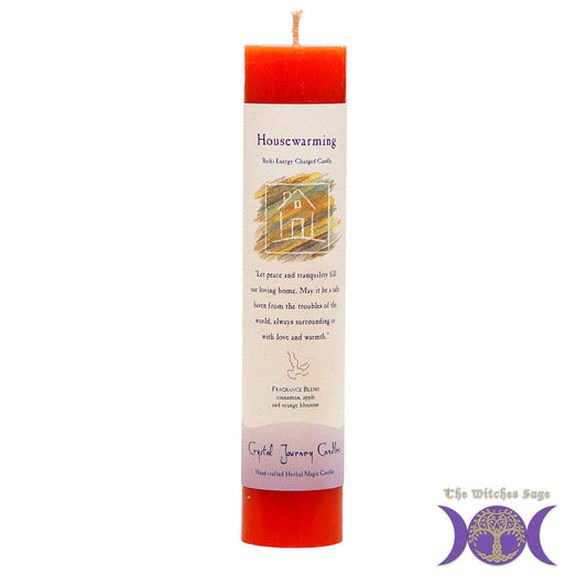 Reiki Herbal Pillar Candle House Warming - Concordia Style Boutique