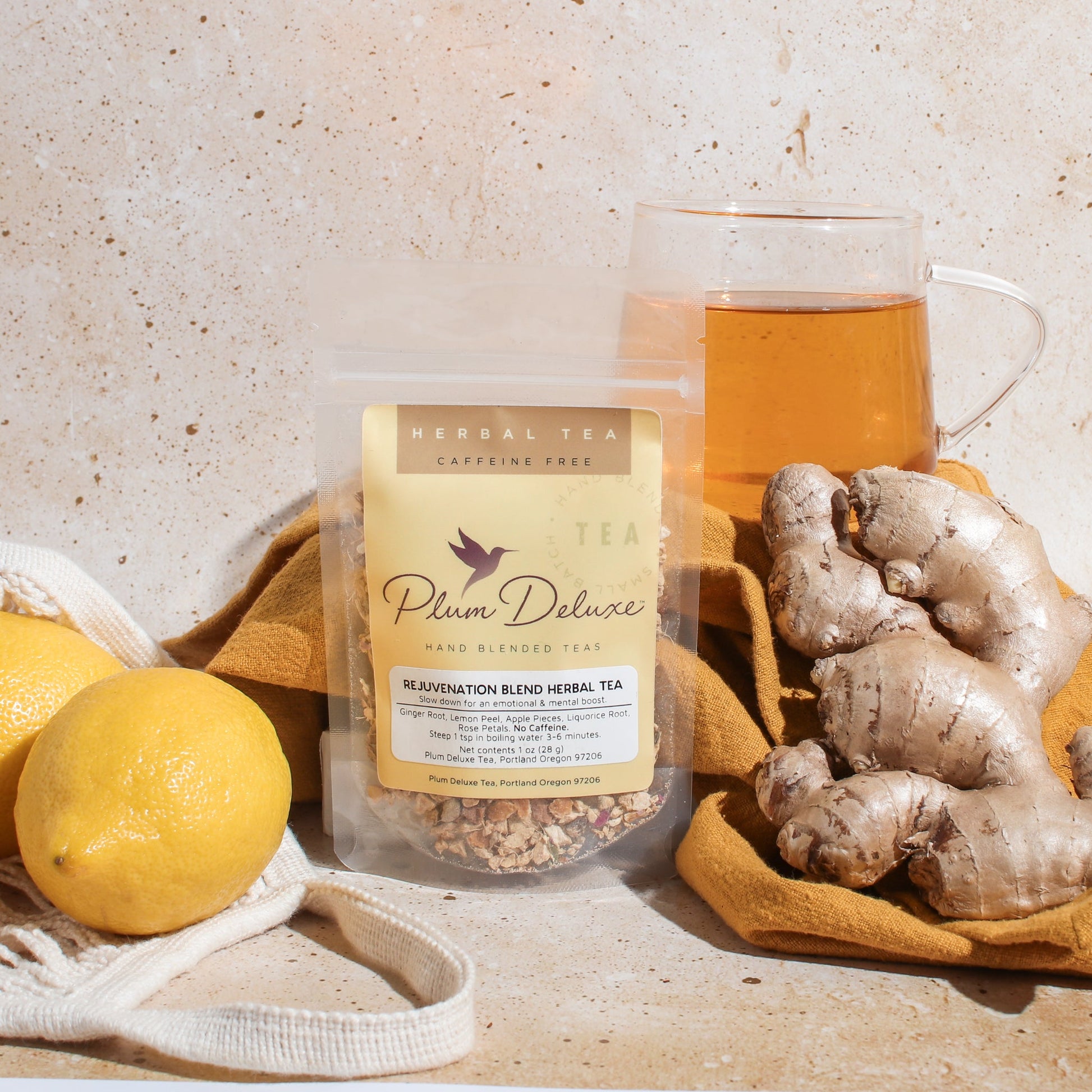 Rejuvenation Blend Herbal Tea (Ginger - Lemon) - Concordia Style Boutique