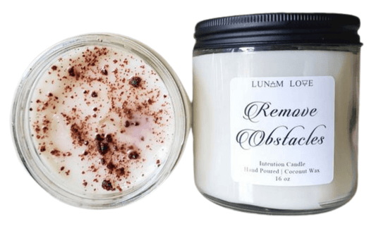 Remove Obstacles Glass Candle