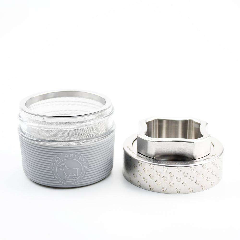 4 Piece Stainless Steel Herb Grinder | AITH v.I – OG - Repeat Pattern - Concordia Style Boutique