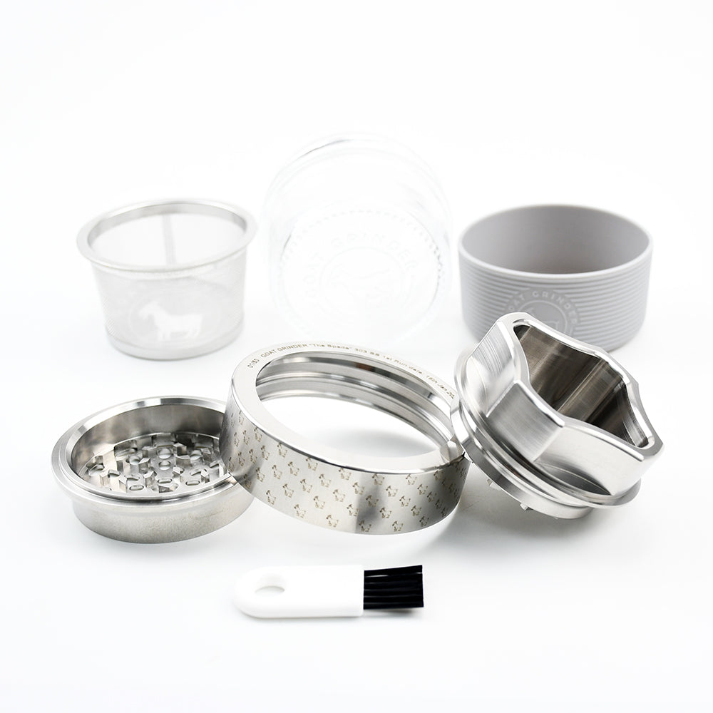 4 Piece Stainless Steel Herb Grinder | AITH v.I – OG - Repeat Pattern - Concordia Style Boutique