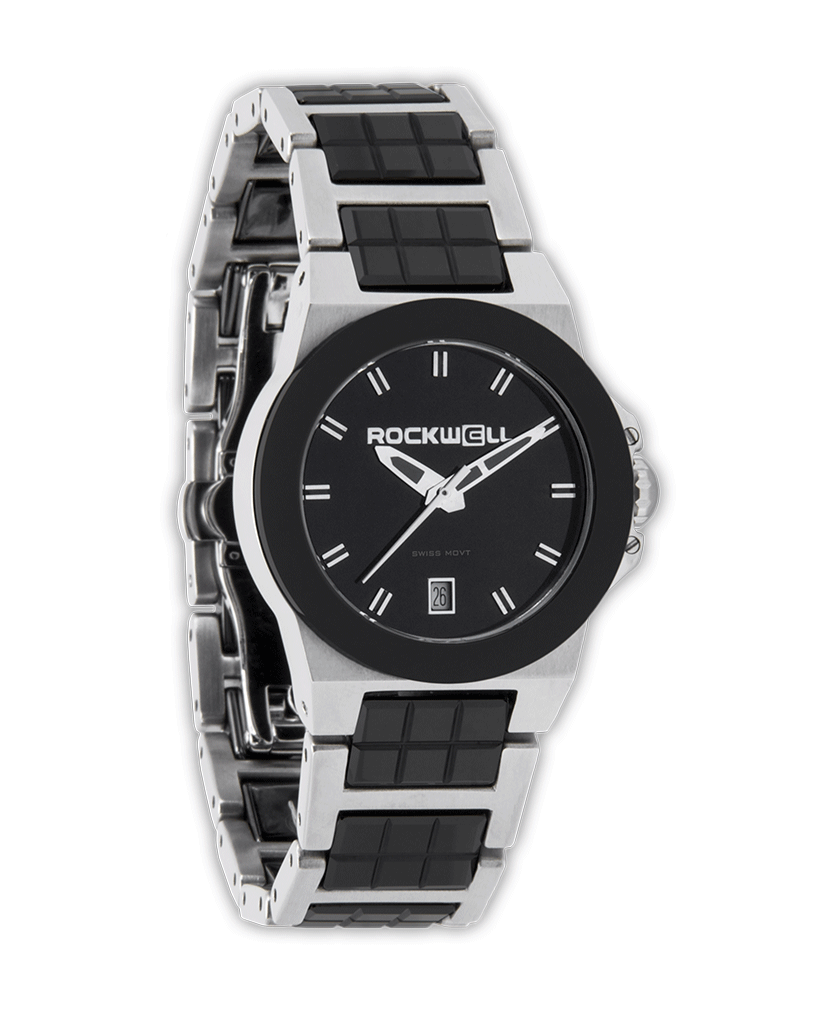 Katelynn (Silver/Black Ceramic) Watch