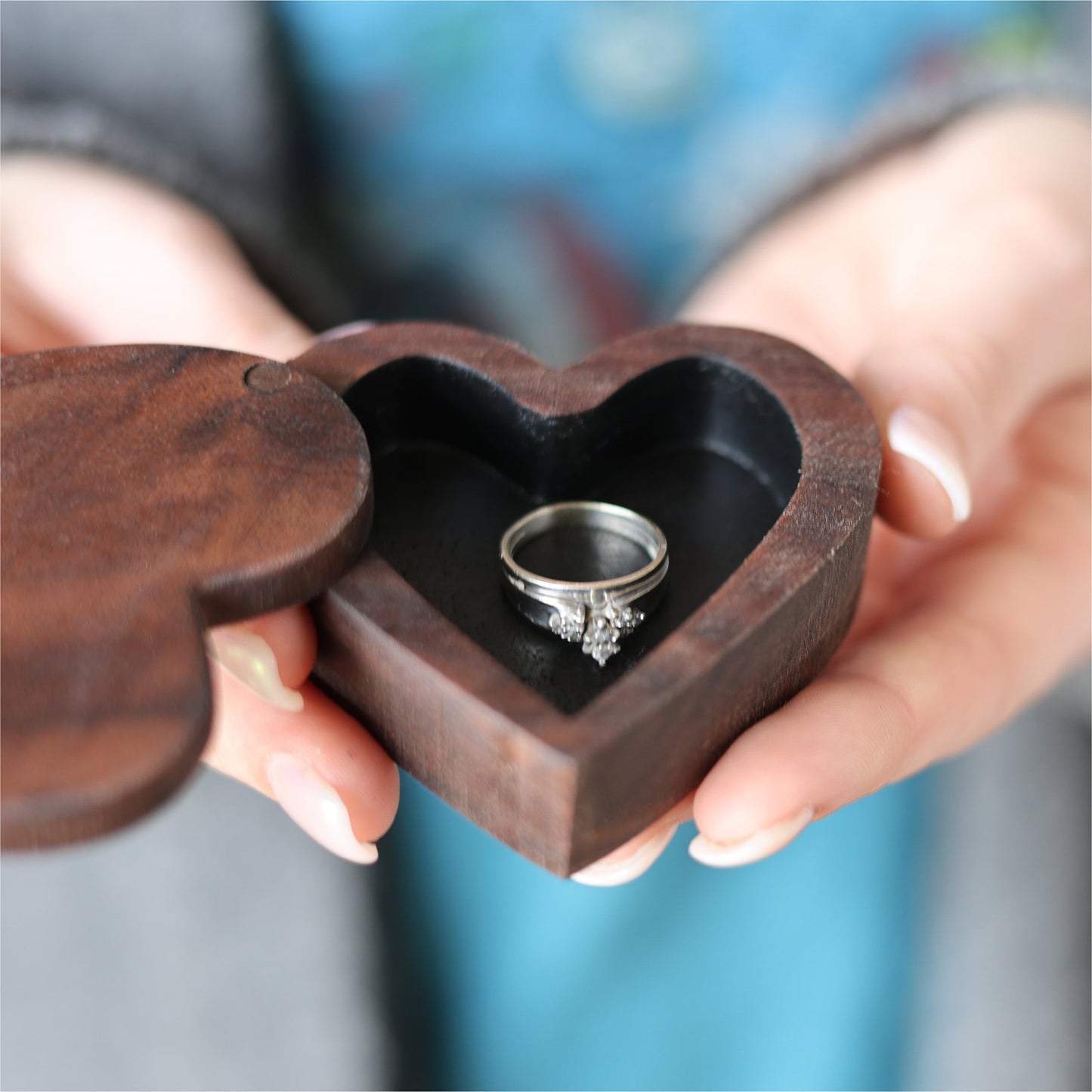 Heart-shaped Ring Boxes