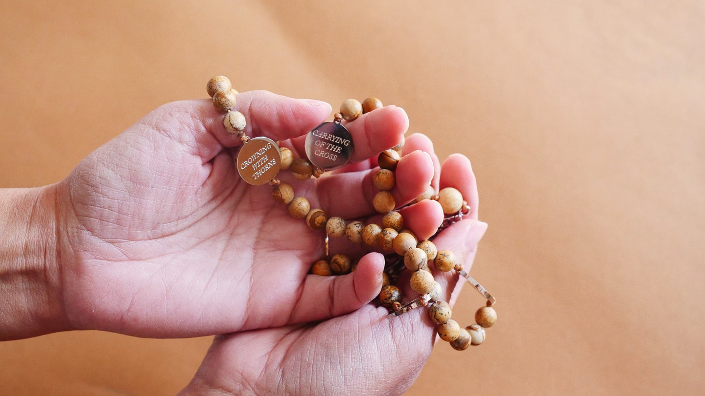 Sorrowful Mysteries Catholic Rosary - Concordia Style Boutique