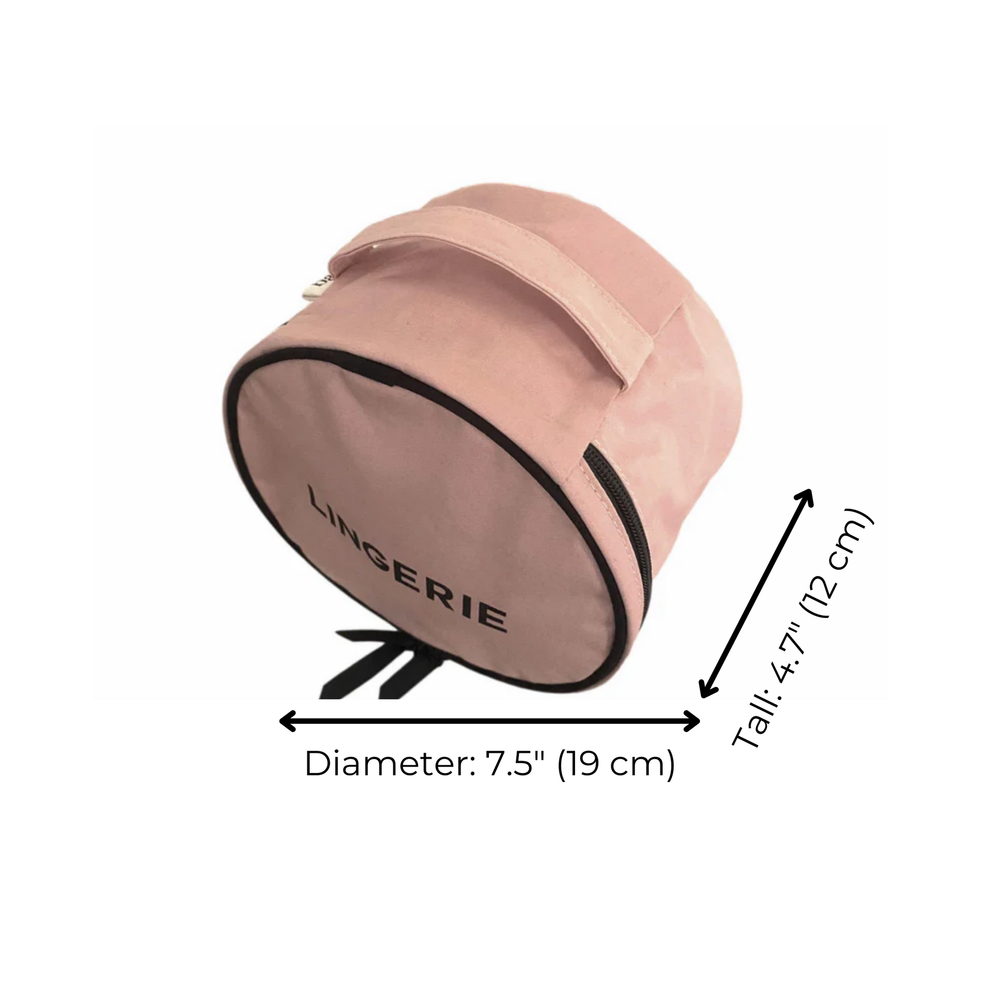Round Lingerie Case, Pink/Blush - Concordia Style Boutique