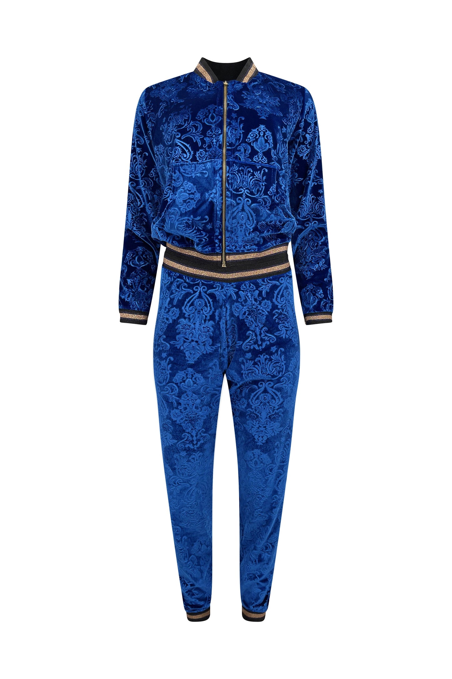 Royalty Velour Tracksuit - Sapphire