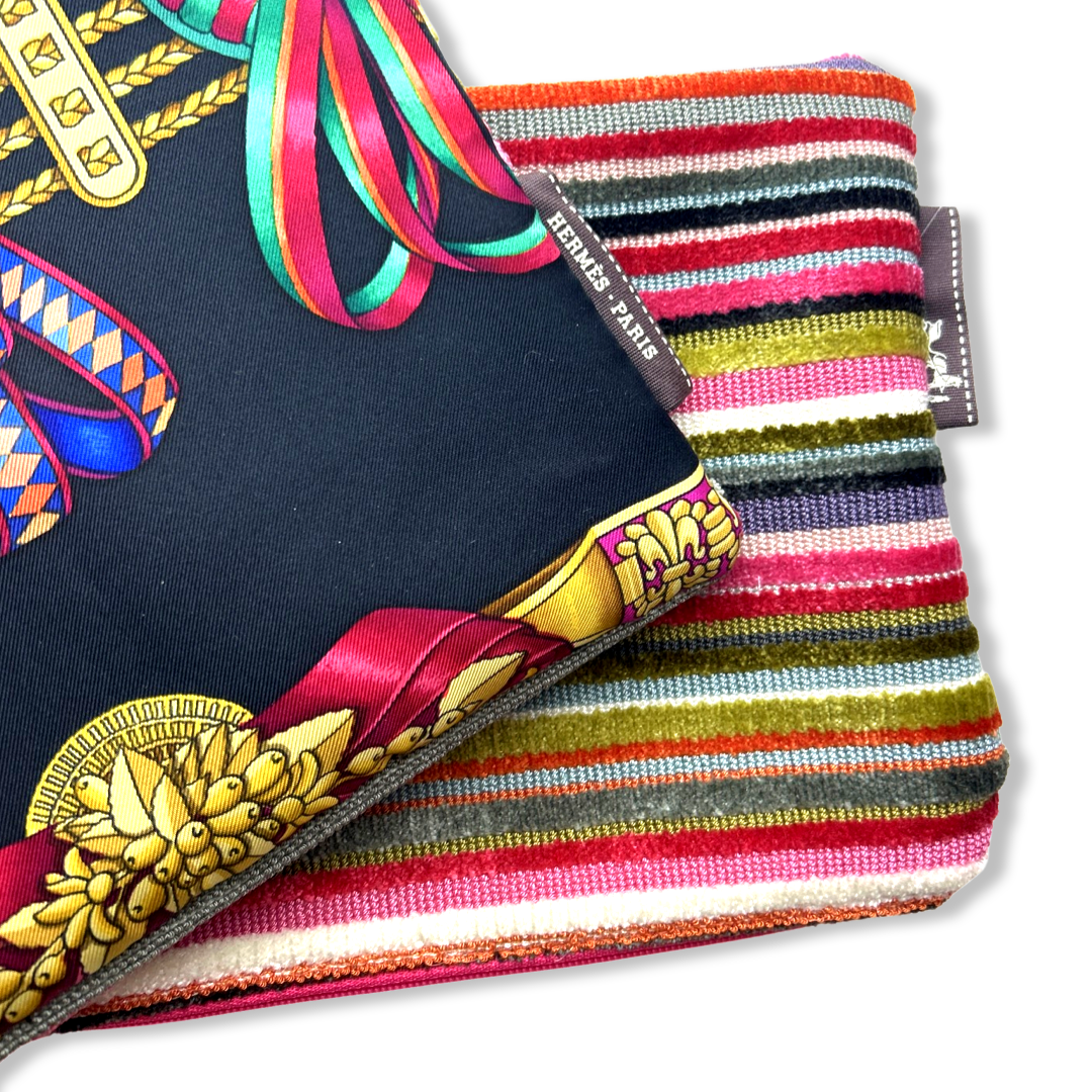 Rubans du Cheval Noir Vintage Silk Scarf Crossbody Bag