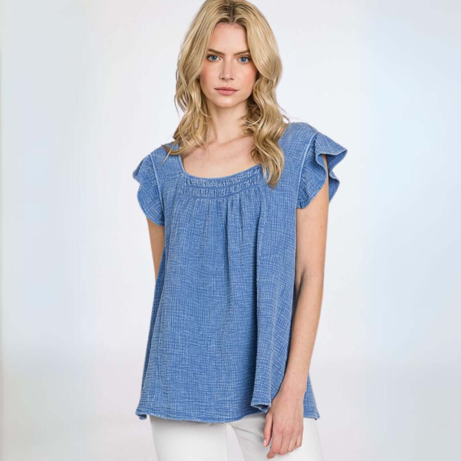 Absolute Comfort Cotton Gauze Top Made in USA - Concordia Style Boutique