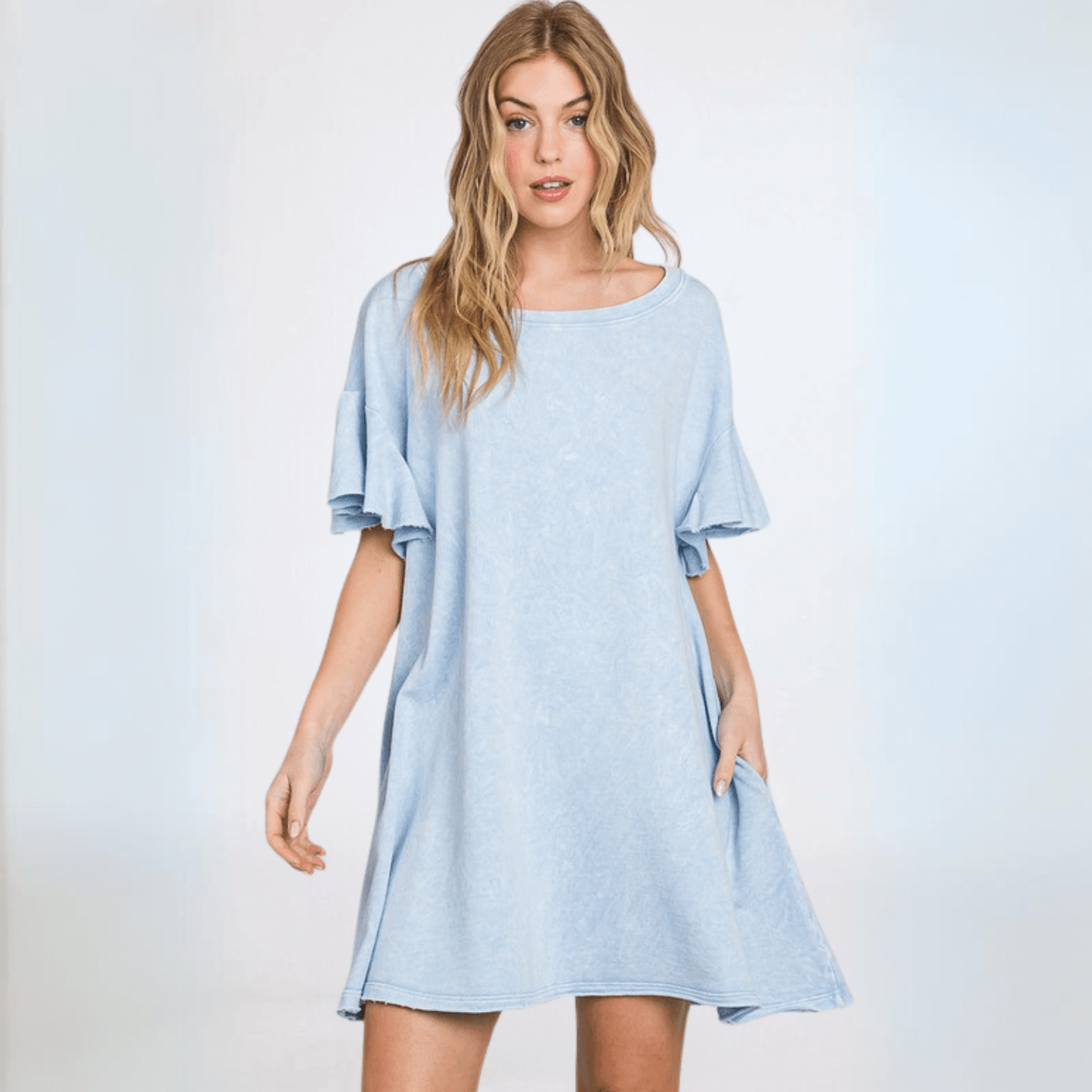 Cotton French Terry Dress Made in USA - Concordia Style Boutique
