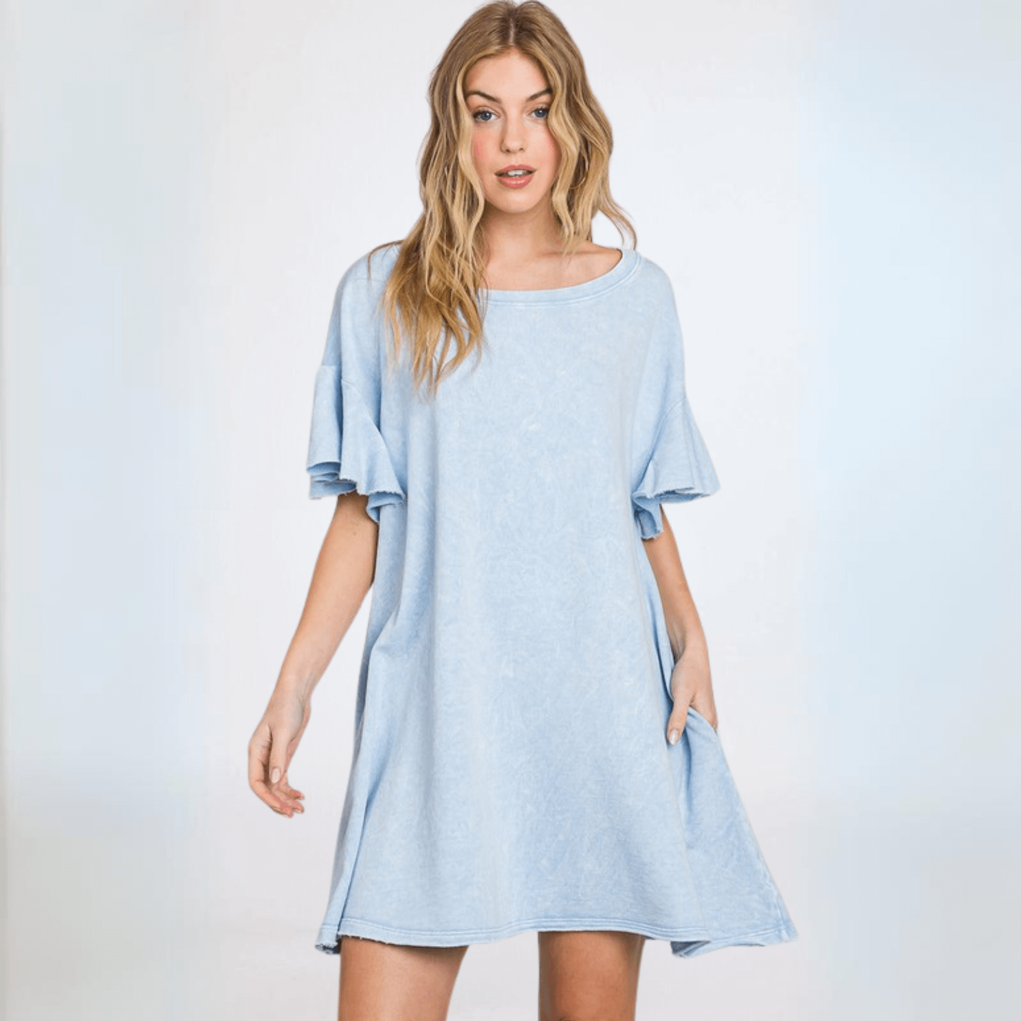 Cotton French Terry Dress Made in USA - Concordia Style Boutique