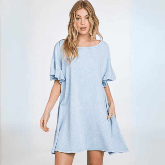 Cotton French Terry Dress Made in USA - Concordia Style Boutique