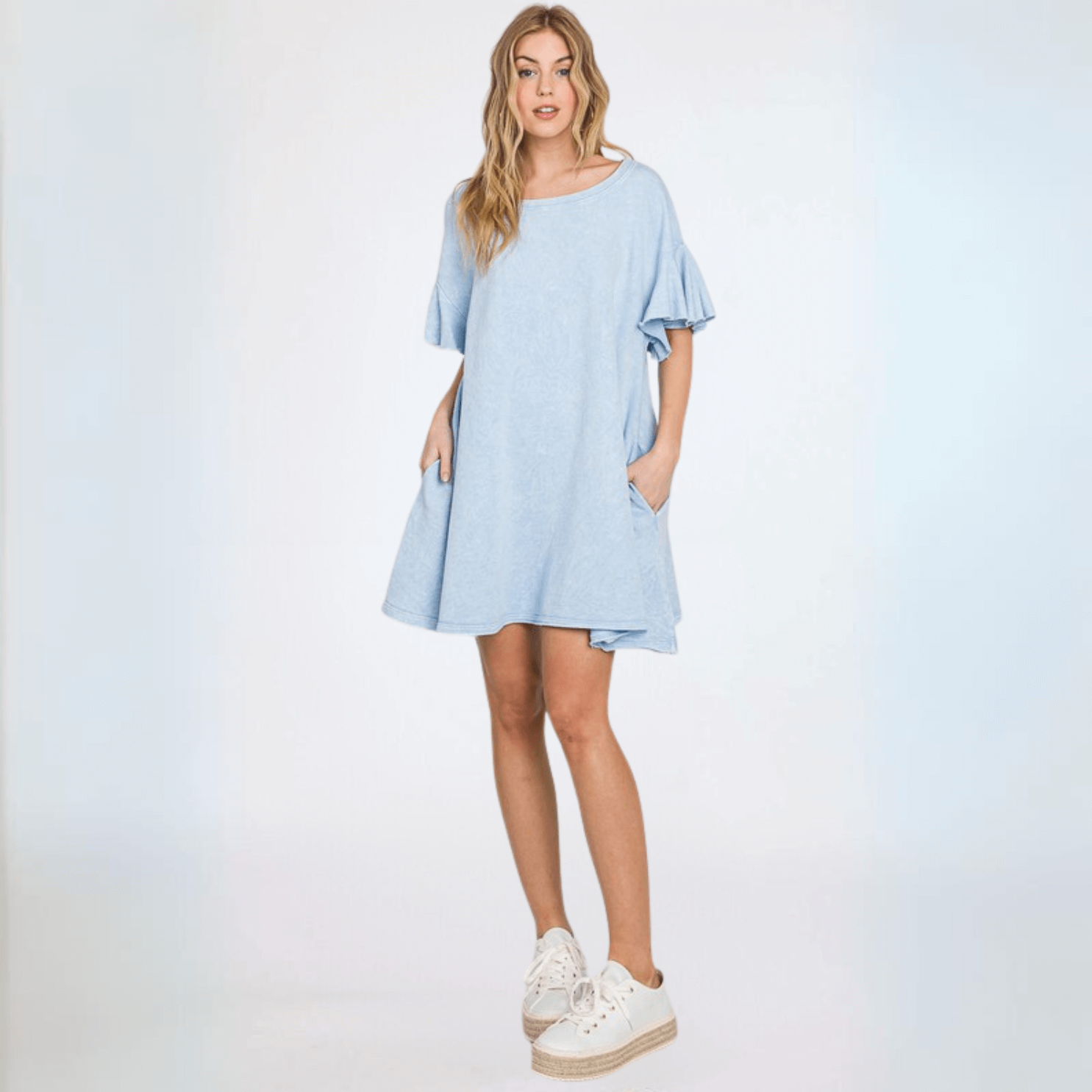 Cotton French Terry Dress Made in USA - Concordia Style Boutique