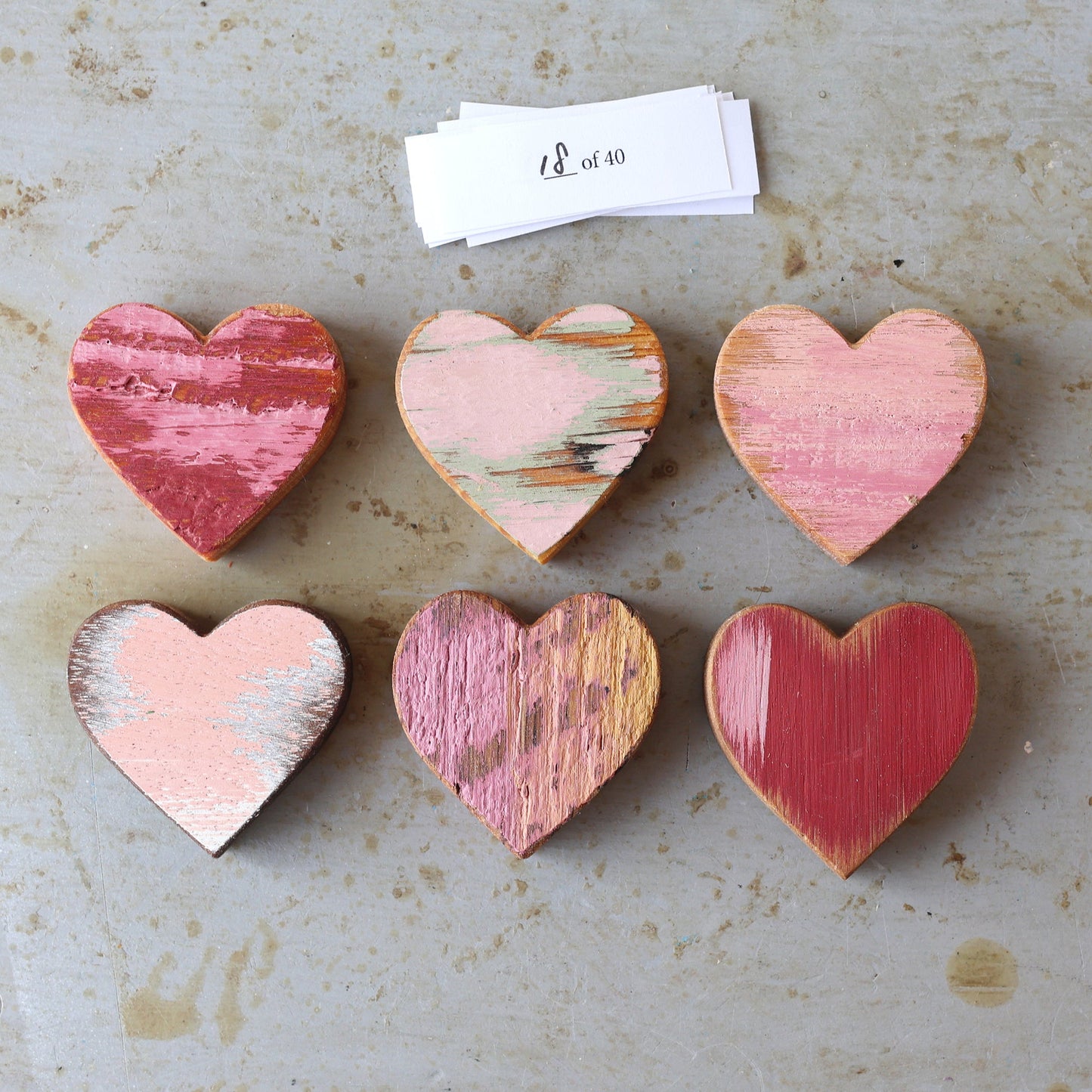 Rustic Painted Heart Sets ✨