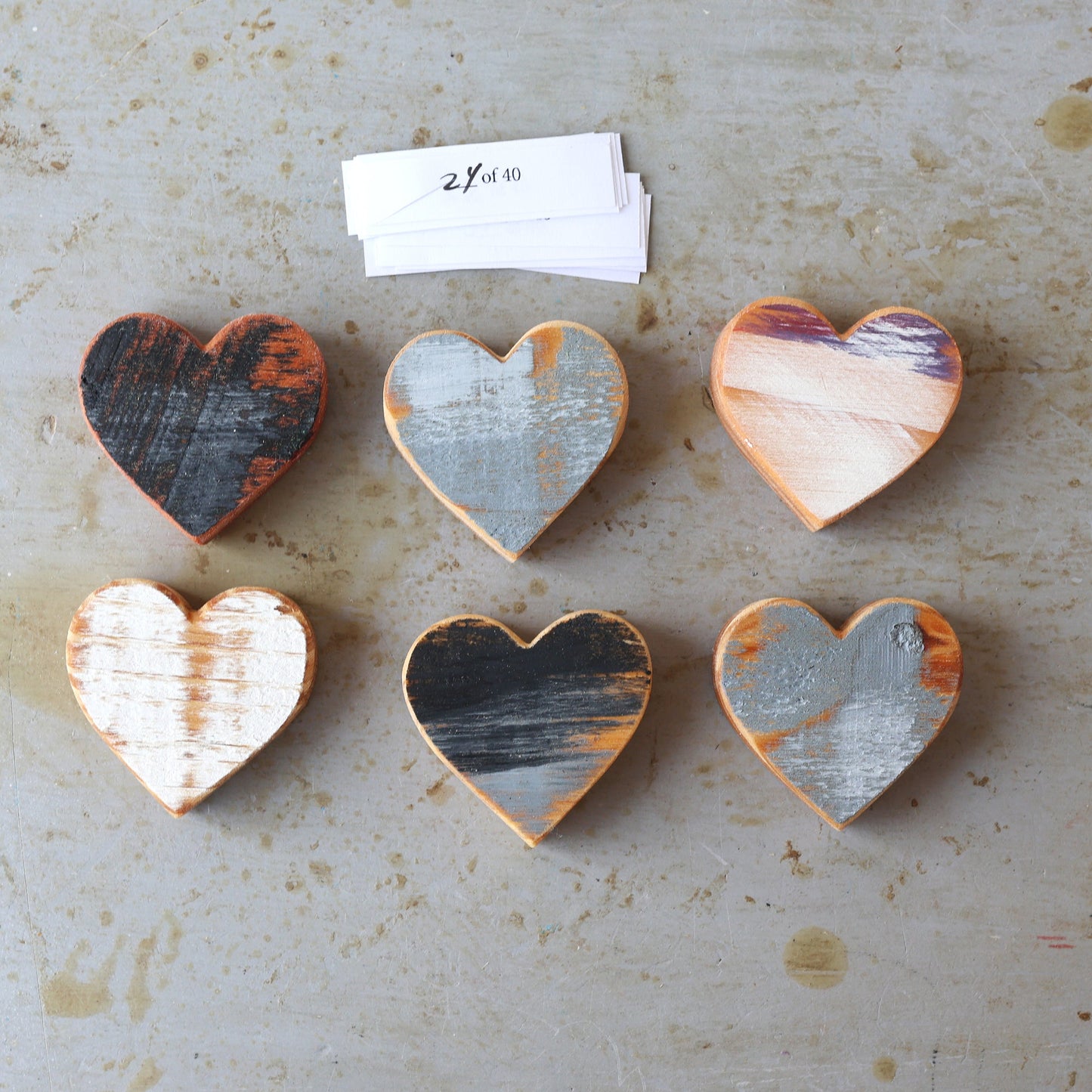 Rustic Painted Heart Sets ✨