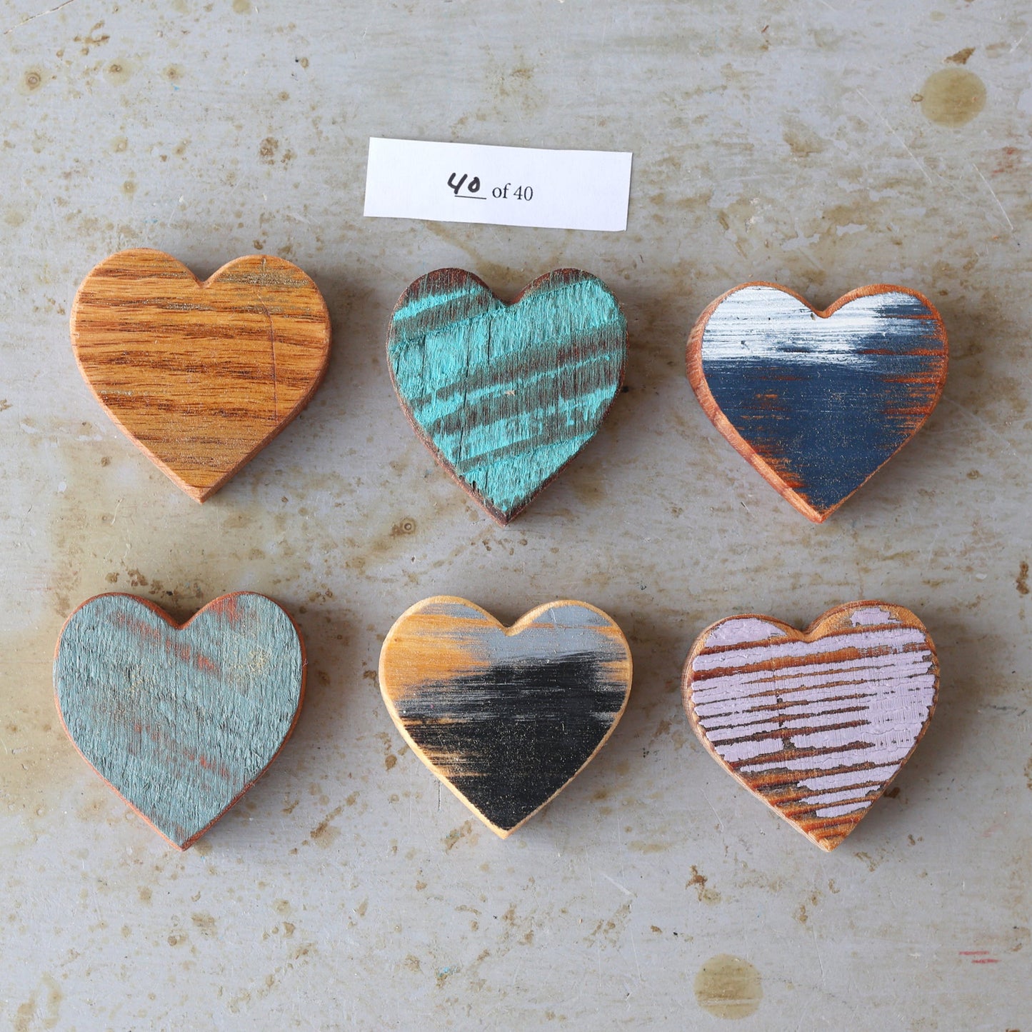 Rustic Painted Heart Sets ✨