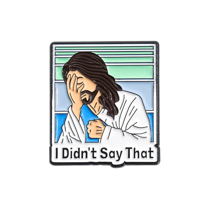 Custom Jesus Christ Enamel Pins Brooches Lapel Badges Christian Gift