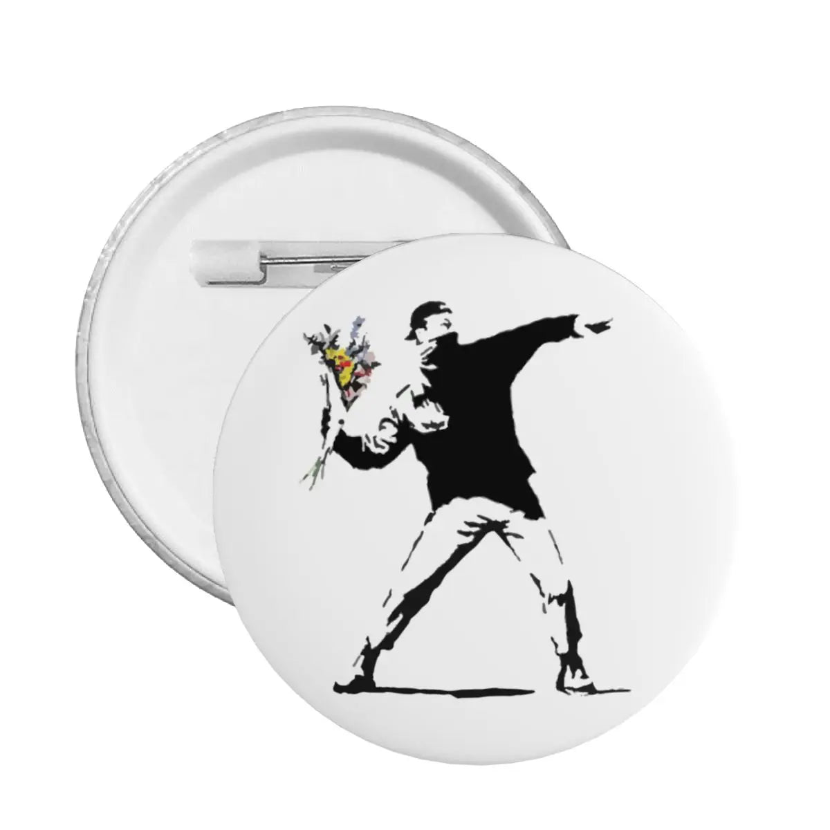 Banksy DJ Monkey Thinker Headphones Pin Street Art Badge Brooch Gift