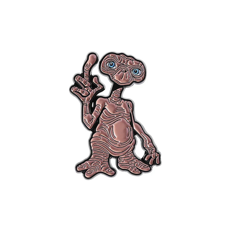 ET Alien Enamel Pin Cartoon Brooch Lapel Badge Jewelry Gift