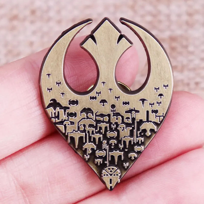 Vintage Movie Enamel Pin Brooch