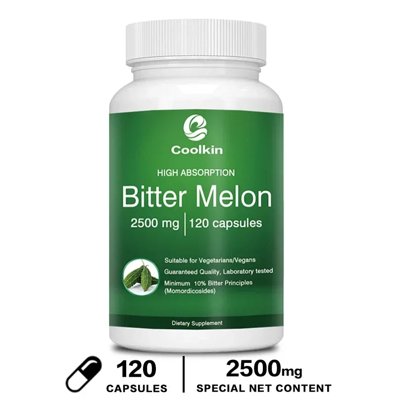 Bitter Melon Capsules - Balances Blood Sugar Levels, Promotes Digestive Health, Boosts Energy, and Strengthens Immunity