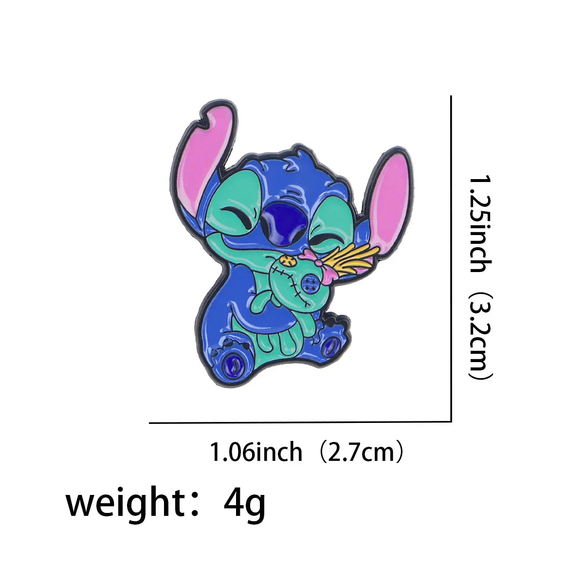 Kawaii Blue Monster Enamel Pins Brooches for Clothing Backpack Lapel Badges Jewelry Gifts